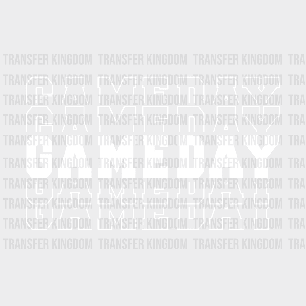 Gameday - Game Day Football Design Dtf Heat Transfer Unisex S & M ( 10 ) / Light Color See Imaging