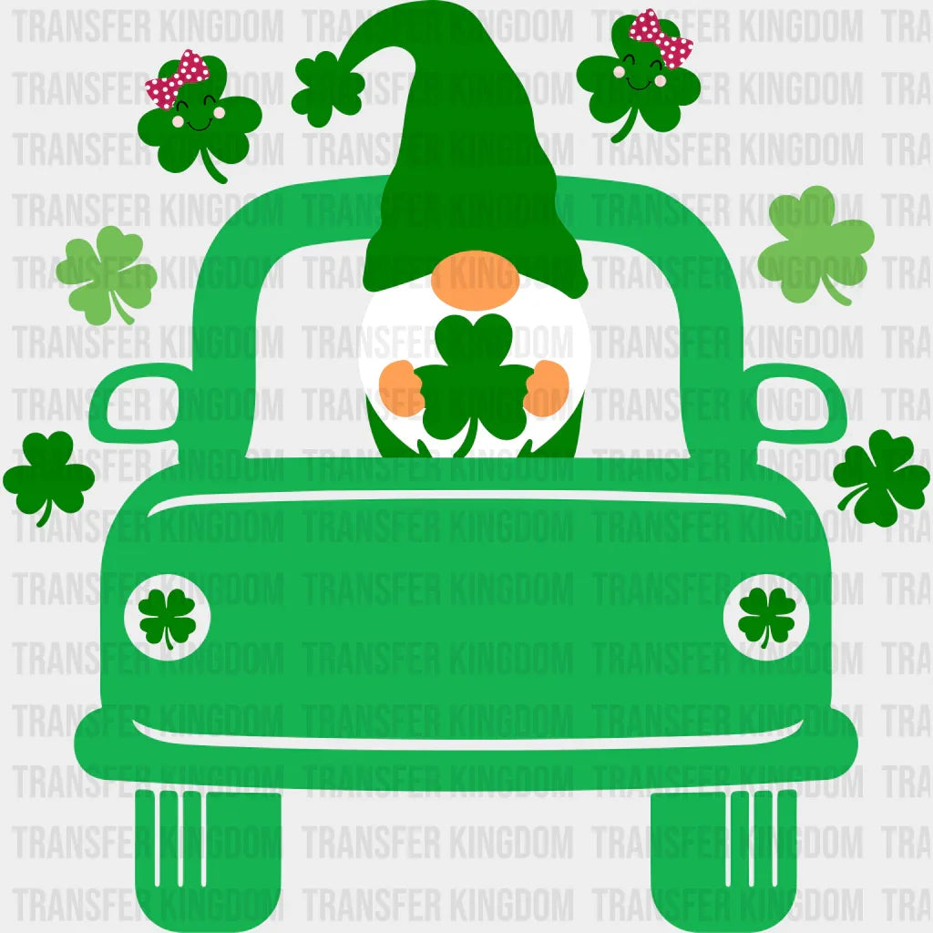Gnomie Car St. Patrick's Day Design - DTF heat transfer - Transfer Kingdom