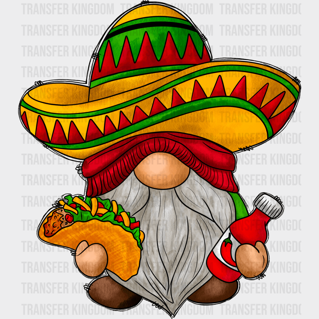 Gnomie - Cinco De Mayo DTF heat transfer - Transfer Kingdom