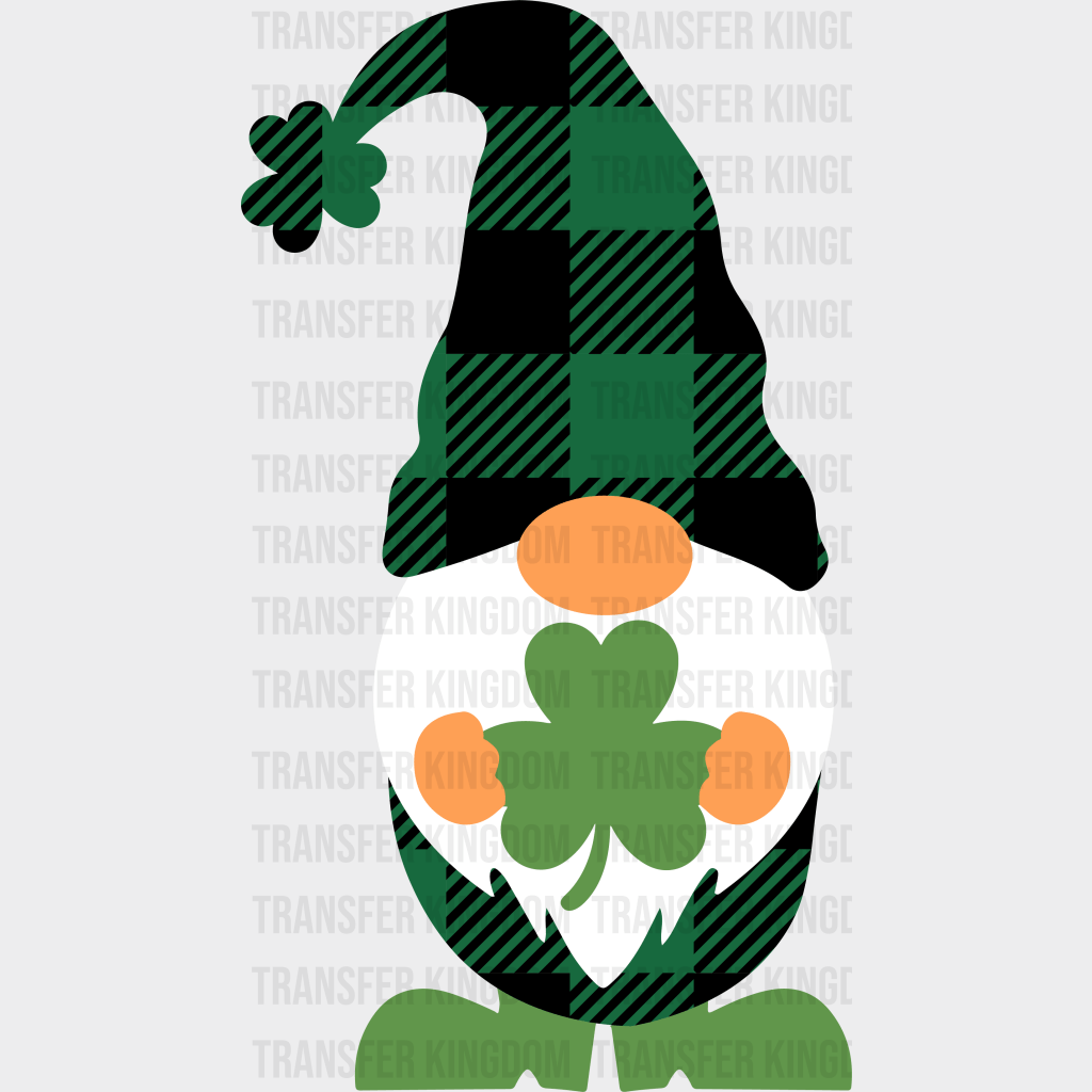Gnomie St. Patrick's Day Design - DTF heat transfer - Transfer Kingdom