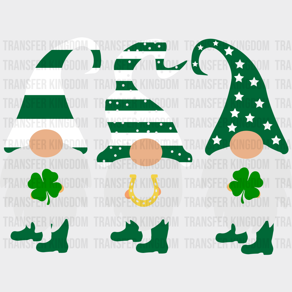 Gnomies St. Patrick's Day Design - DTF heat transfer - Transfer Kingdom