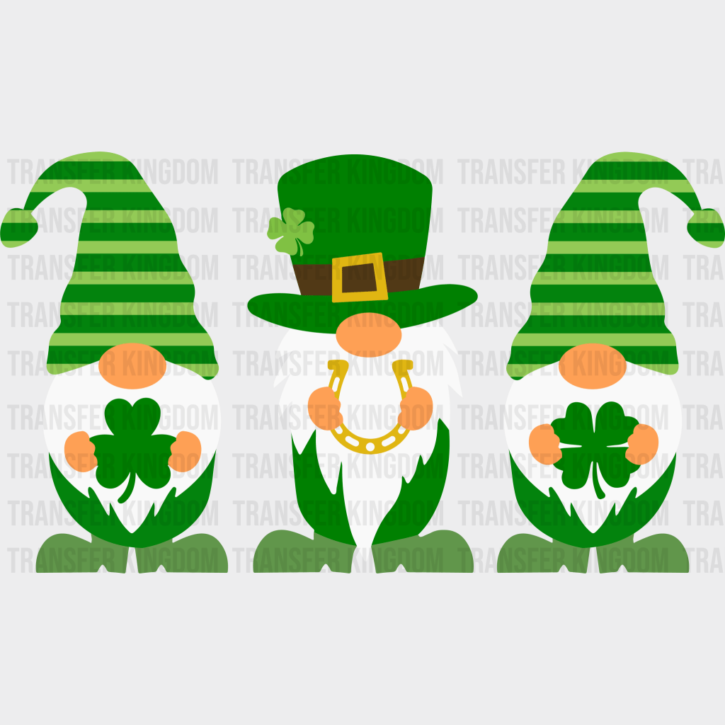 Gnomies St. Patrick's Day Design - DTF heat transfer - Transfer Kingdom