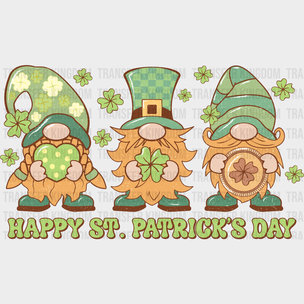 Gnomies St. Patrick's Day Design - DTF heat transfer - Transfer Kingdom