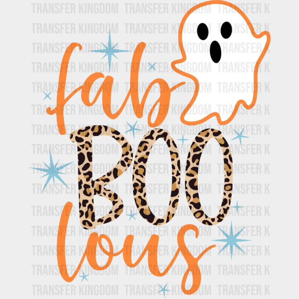 Halloween Fablous Boo Ghost Design - Dtf Heat Transfer