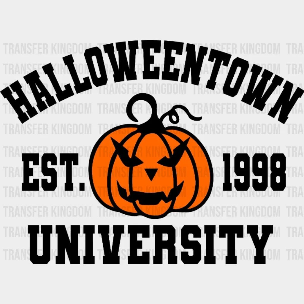 Halloweentown University Est.1998 Pumpkin Design - Dtf Heat Transfer