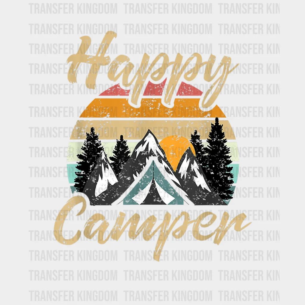 Happy Camper - Hiking Lover Design Dtf Heat Transfer