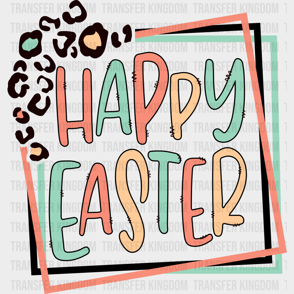 Happy Easter Design - DTF heat transfer - Transfer Kingdom