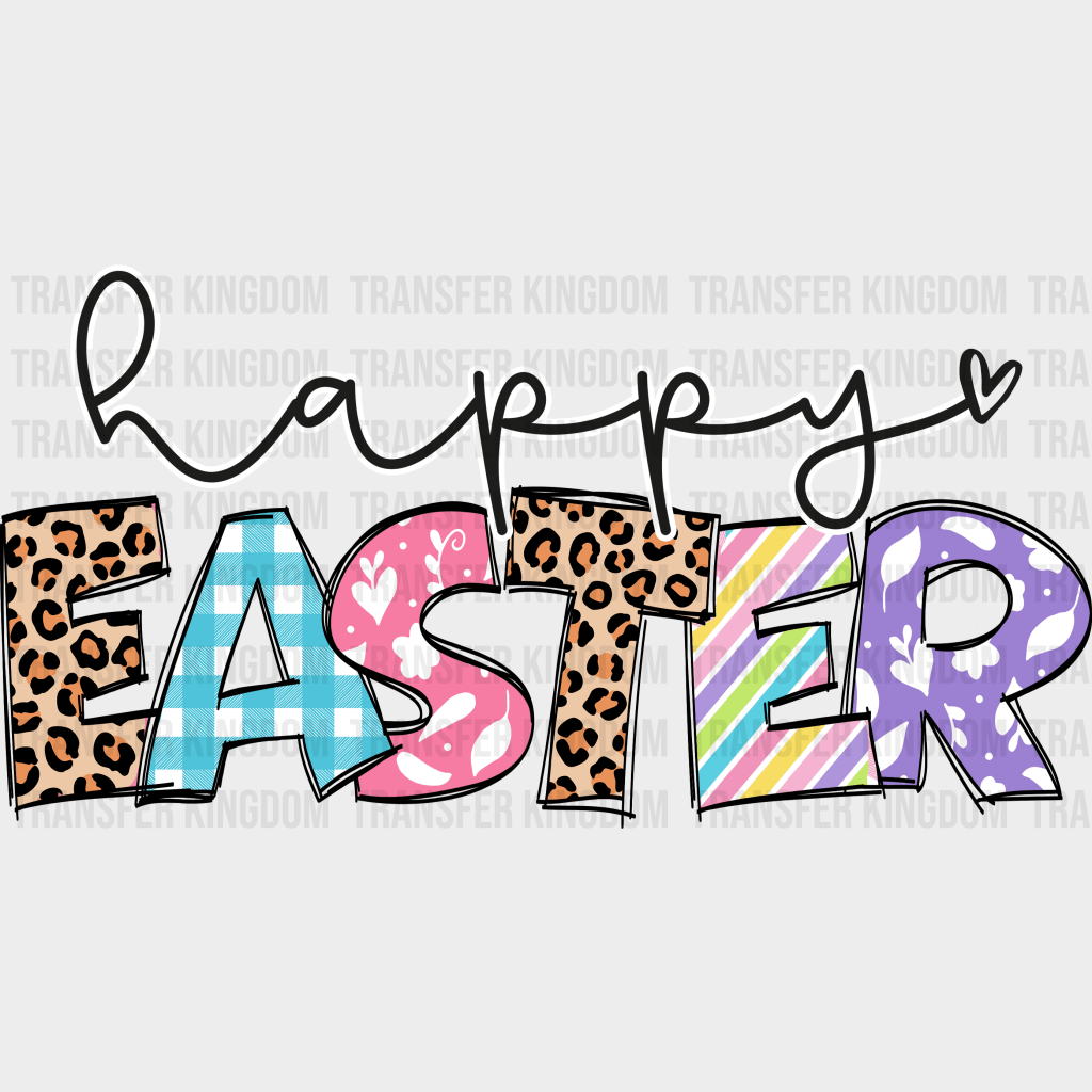 Happy Easter Design - DTF heat transfer - Transfer Kingdom