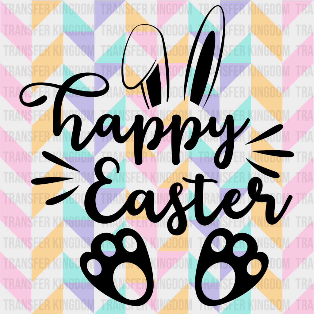 Happy Easter Design - DTF heat transfer - Transfer Kingdom