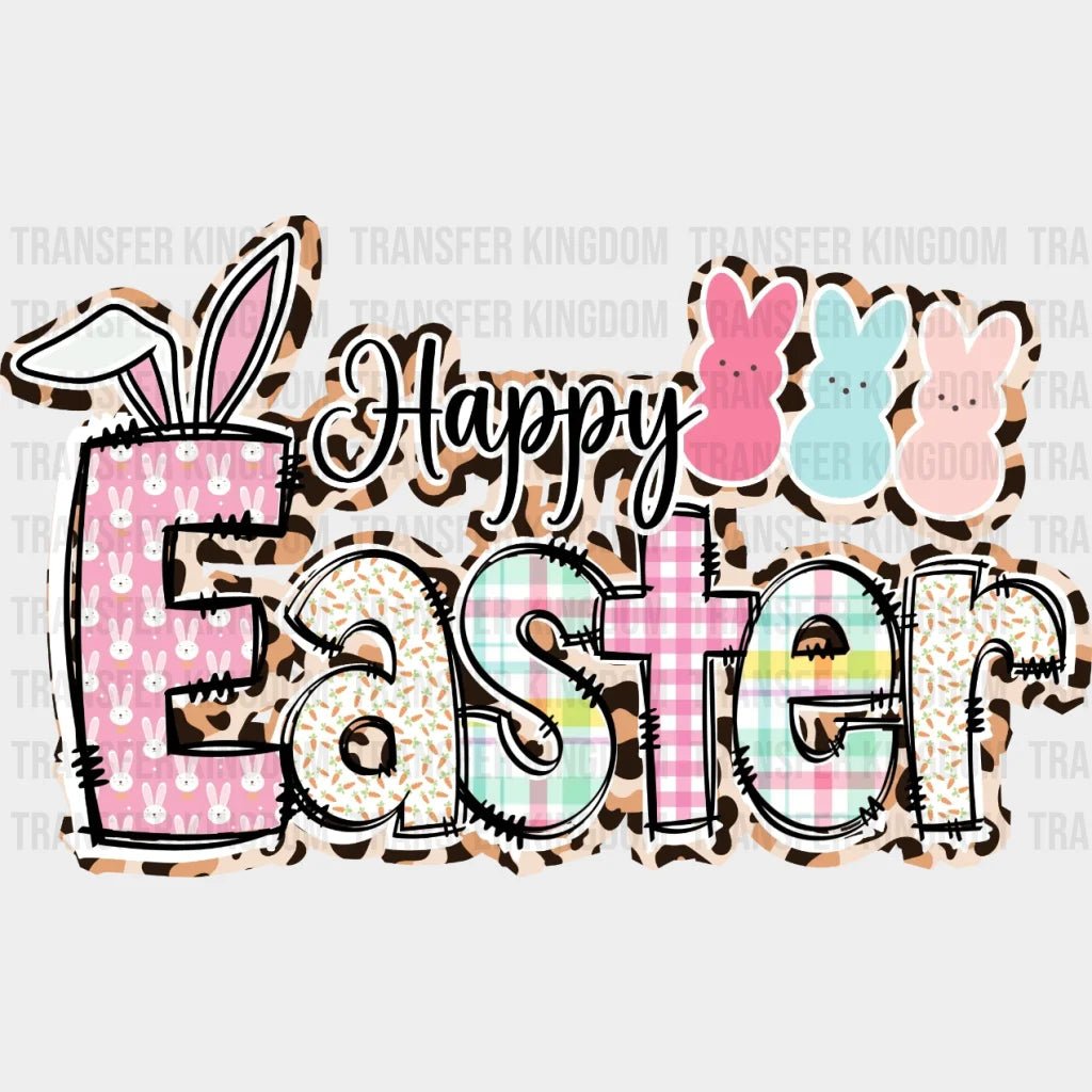 Happy Easter Pattern Design - DTF heat transfer - Transfer Kingdom