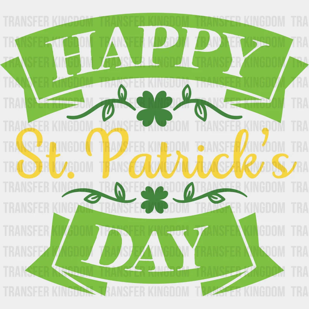 Happy St. Patrick's Day Design - DTF heat transfer - Transfer Kingdom