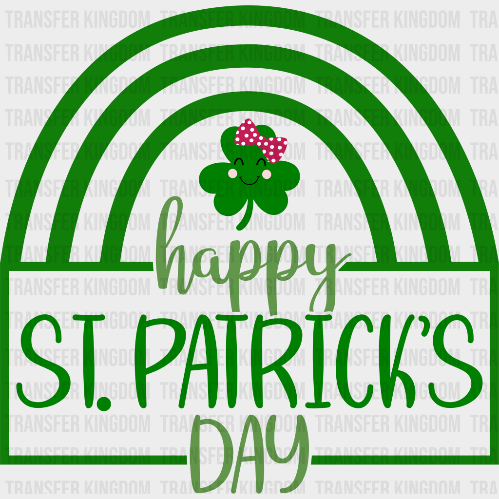Happy St. Patrick's Day Design - DTF heat transfer - Transfer Kingdom