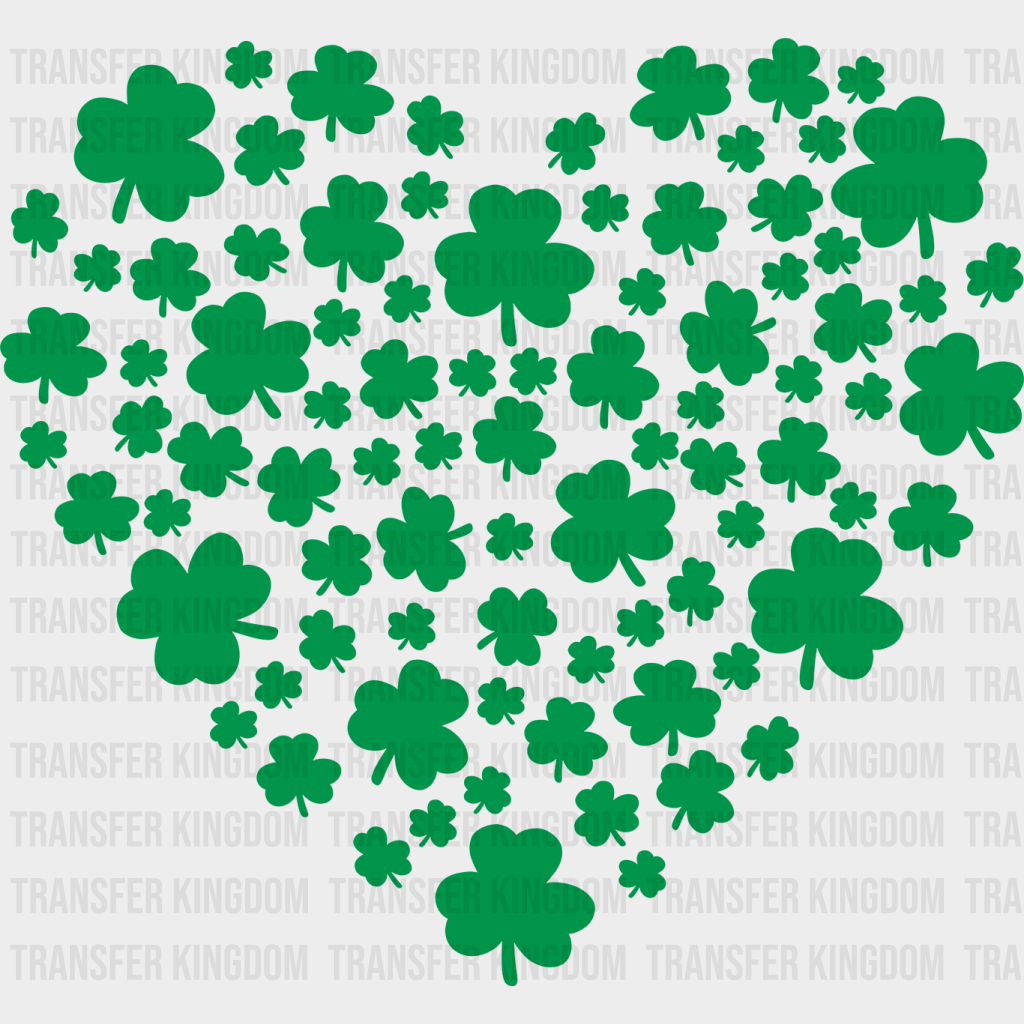 Heart St. Patrick's Day Design - DTF heat transfer - Transfer Kingdom