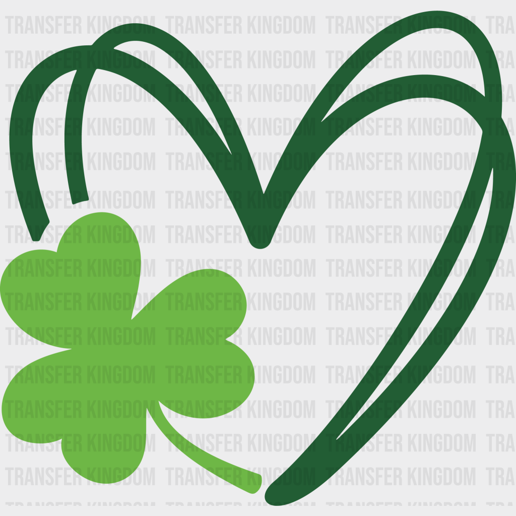 Heart St. Patrick's Day Design - DTF heat transfer - Transfer Kingdom