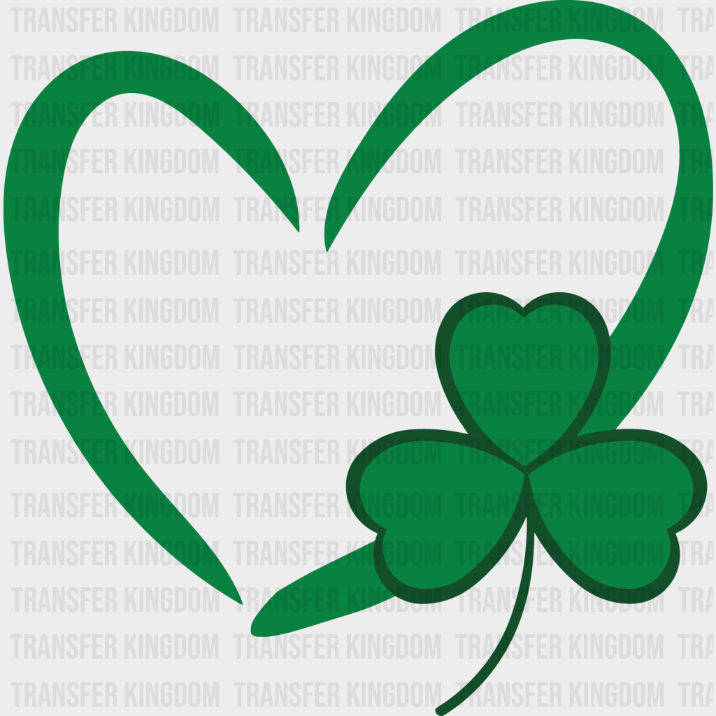 Heart St. Patrick's Day Design - DTF heat transfer - Transfer Kingdom