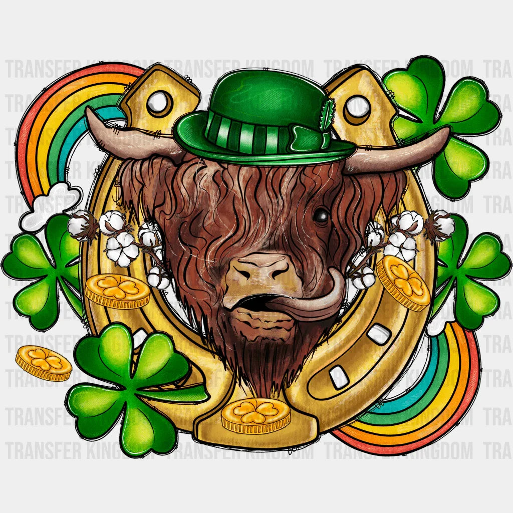 Horseshoe & Cattle St. Patrick's Day Design - DTF heat transfer - Transfer Kingdom