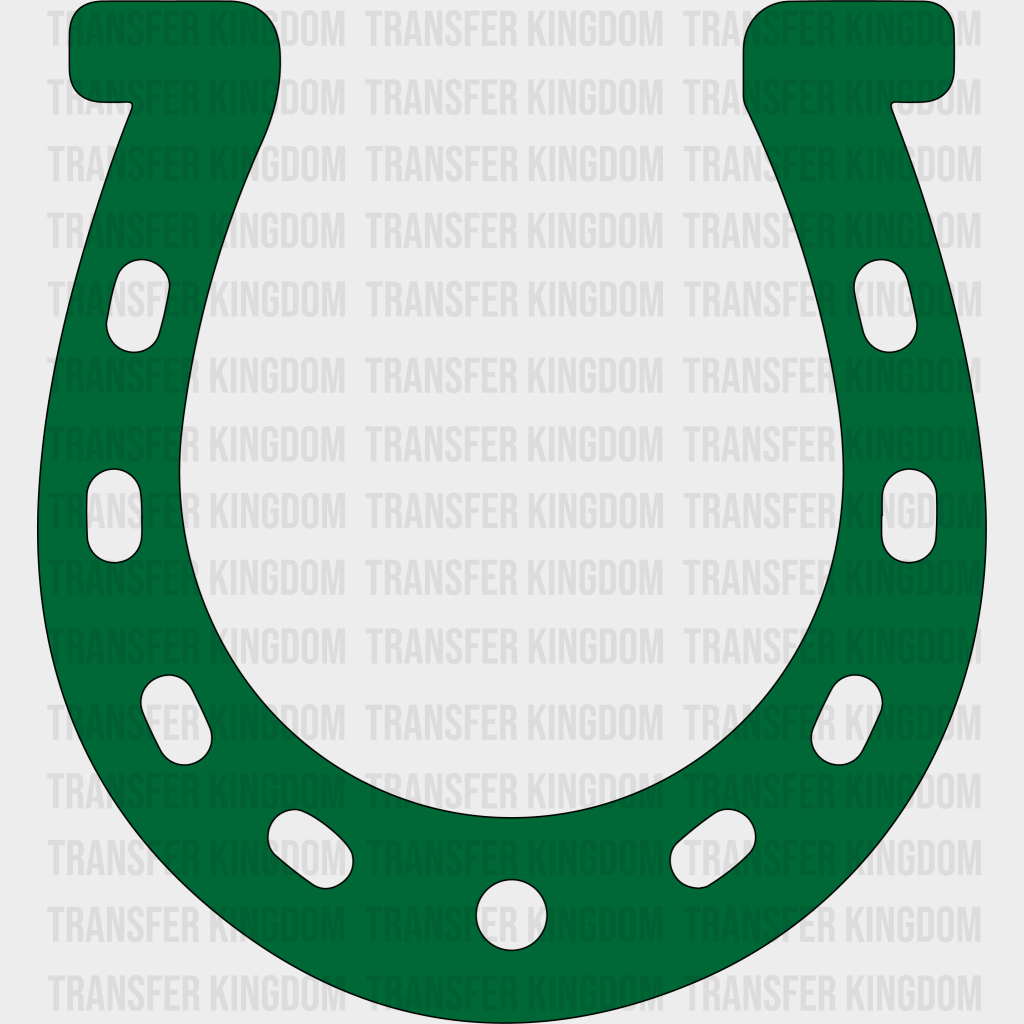 Horseshoe St. Patrick's Day Design - DTF heat transfer - Transfer Kingdom