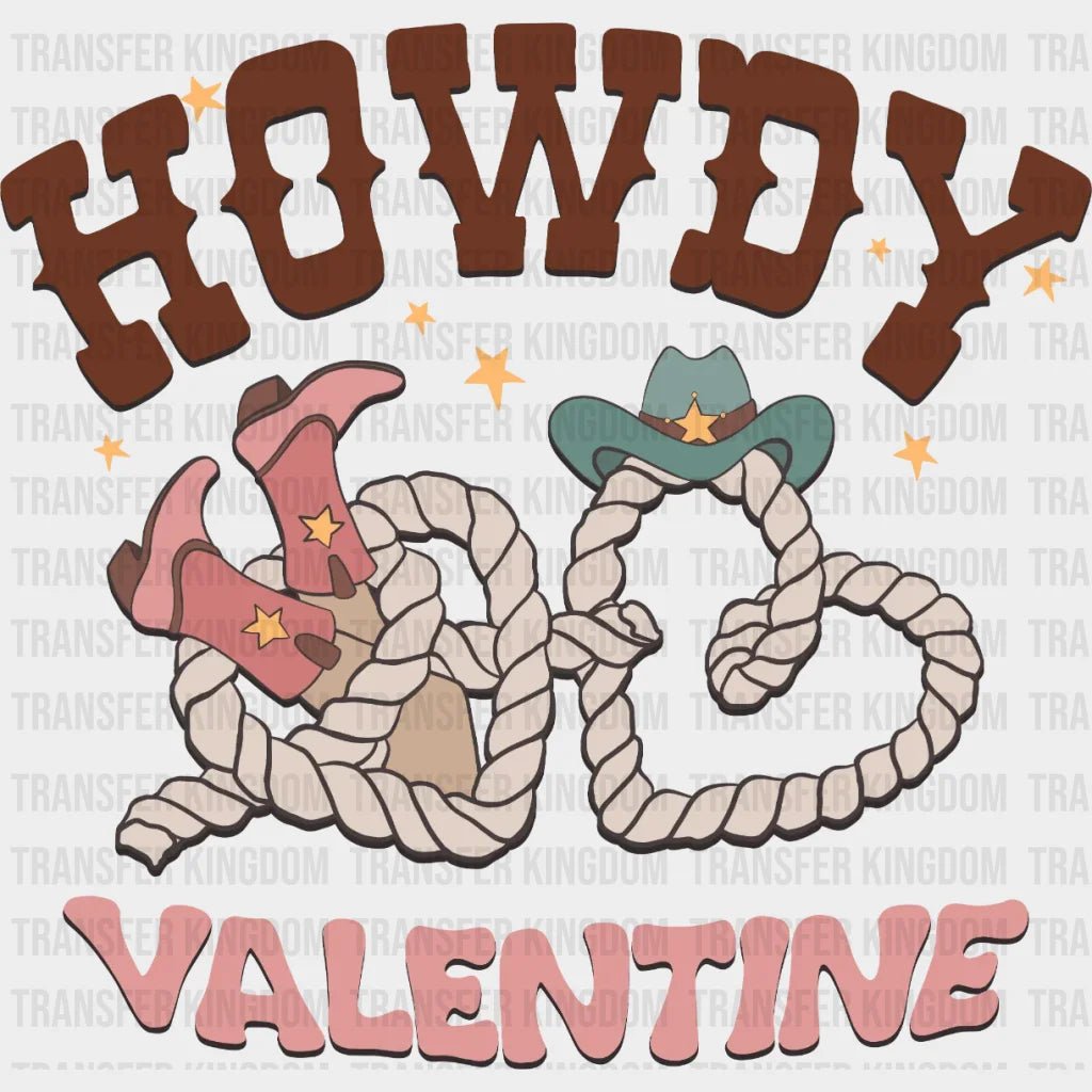 Howdy Valentine Design - Dtf Heat Transfer