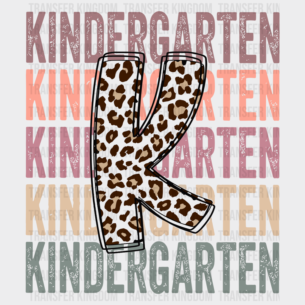 Kindergarten 100 Days School Design - DTF heat transfer - Transfer Kingdom
