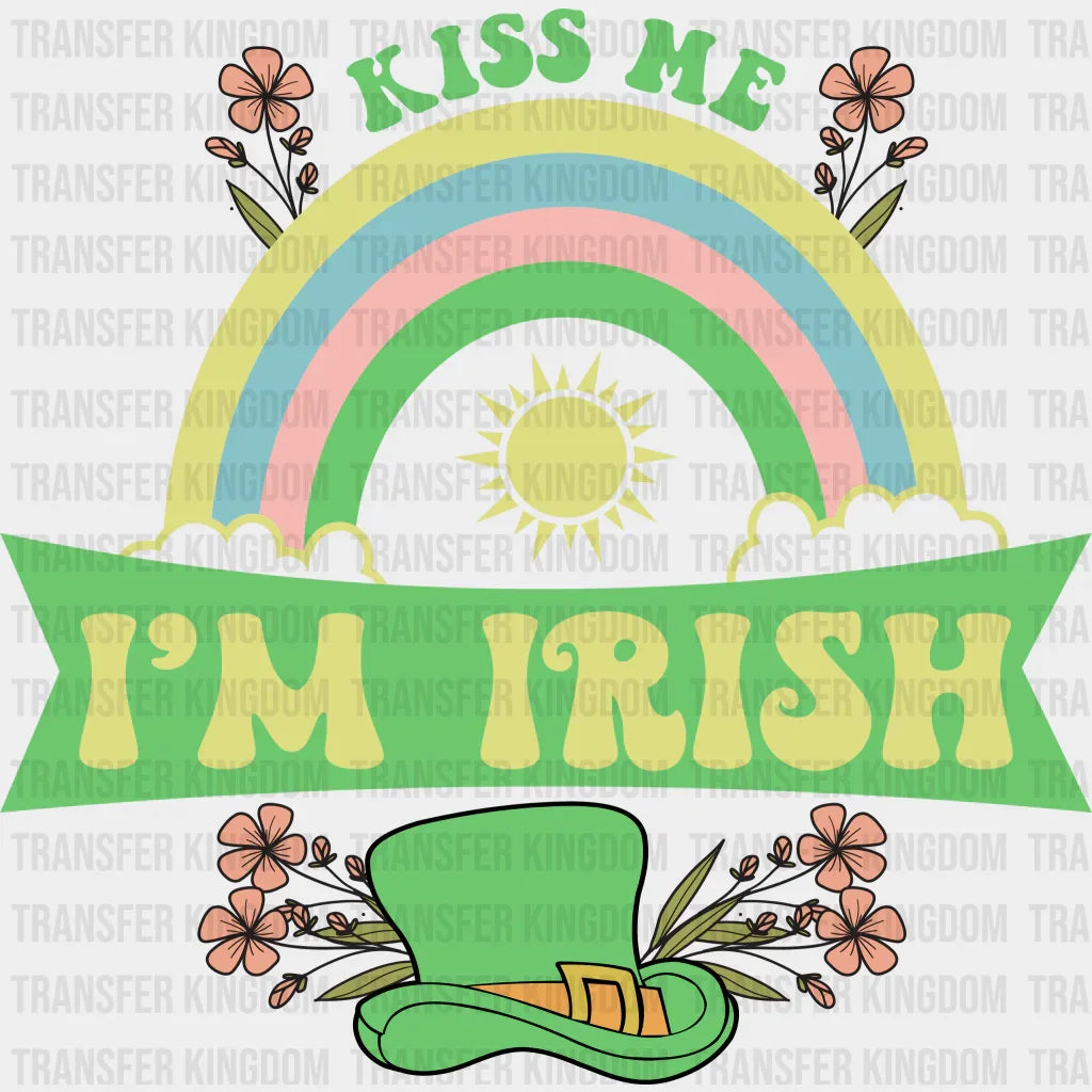 Kiss Me I'm Irish St. Patrick's Day Design - DTF heat transfer - Transfer Kingdom
