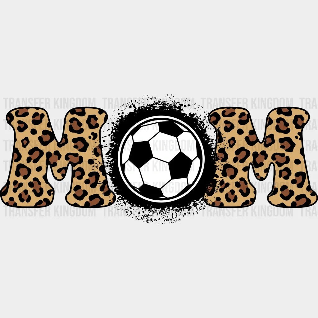 Leopard Mom Soccer Ball Dtf Transfer