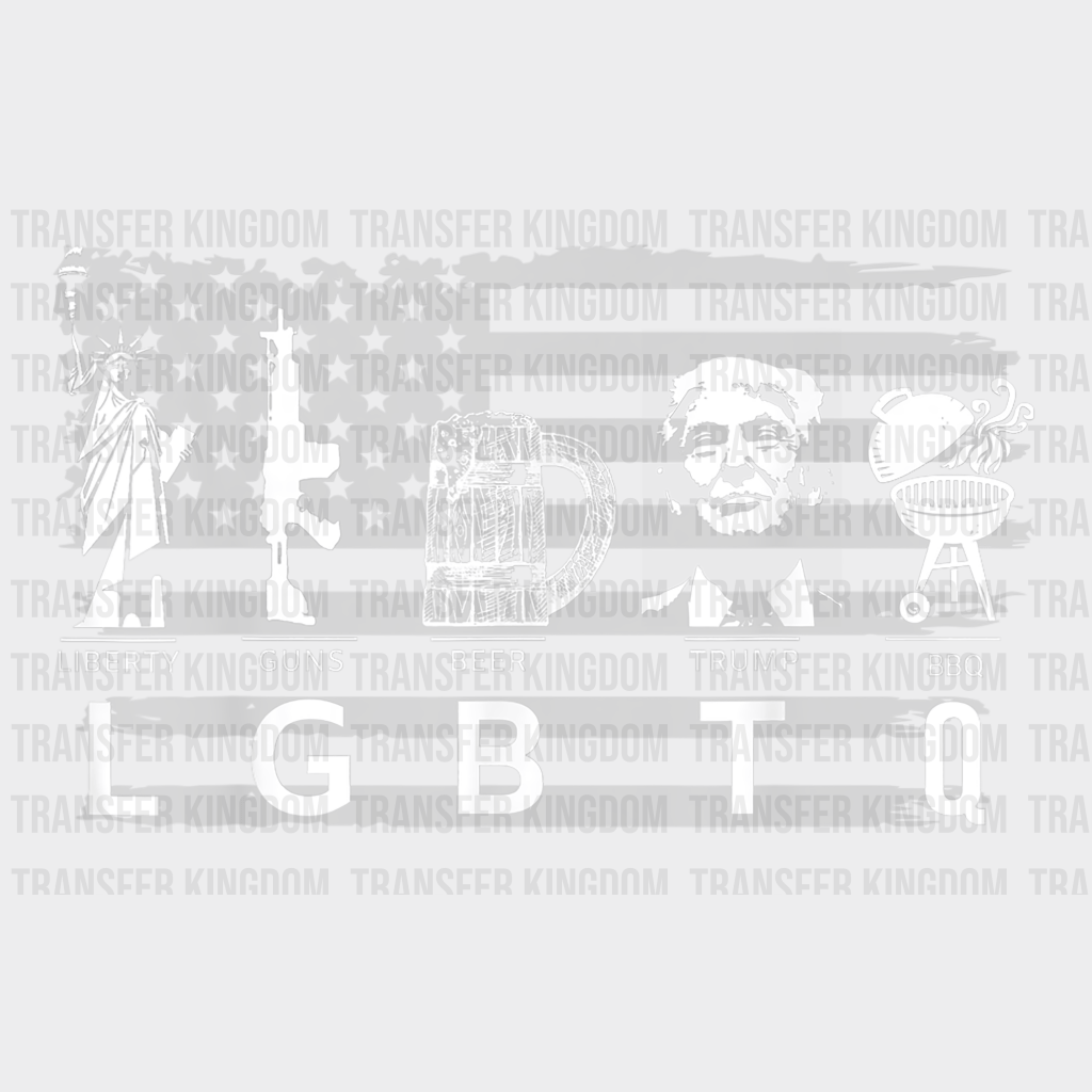 Liberty Guns Beer Trump BBQ LGBTQ Design - DTF heat transfer - Transfer Kingdom