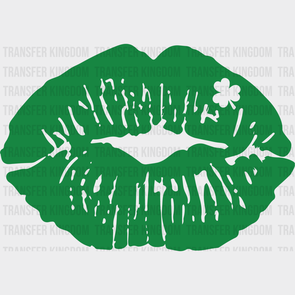 Lips St. Patrick's Day Design - DTF heat transfer - Transfer Kingdom