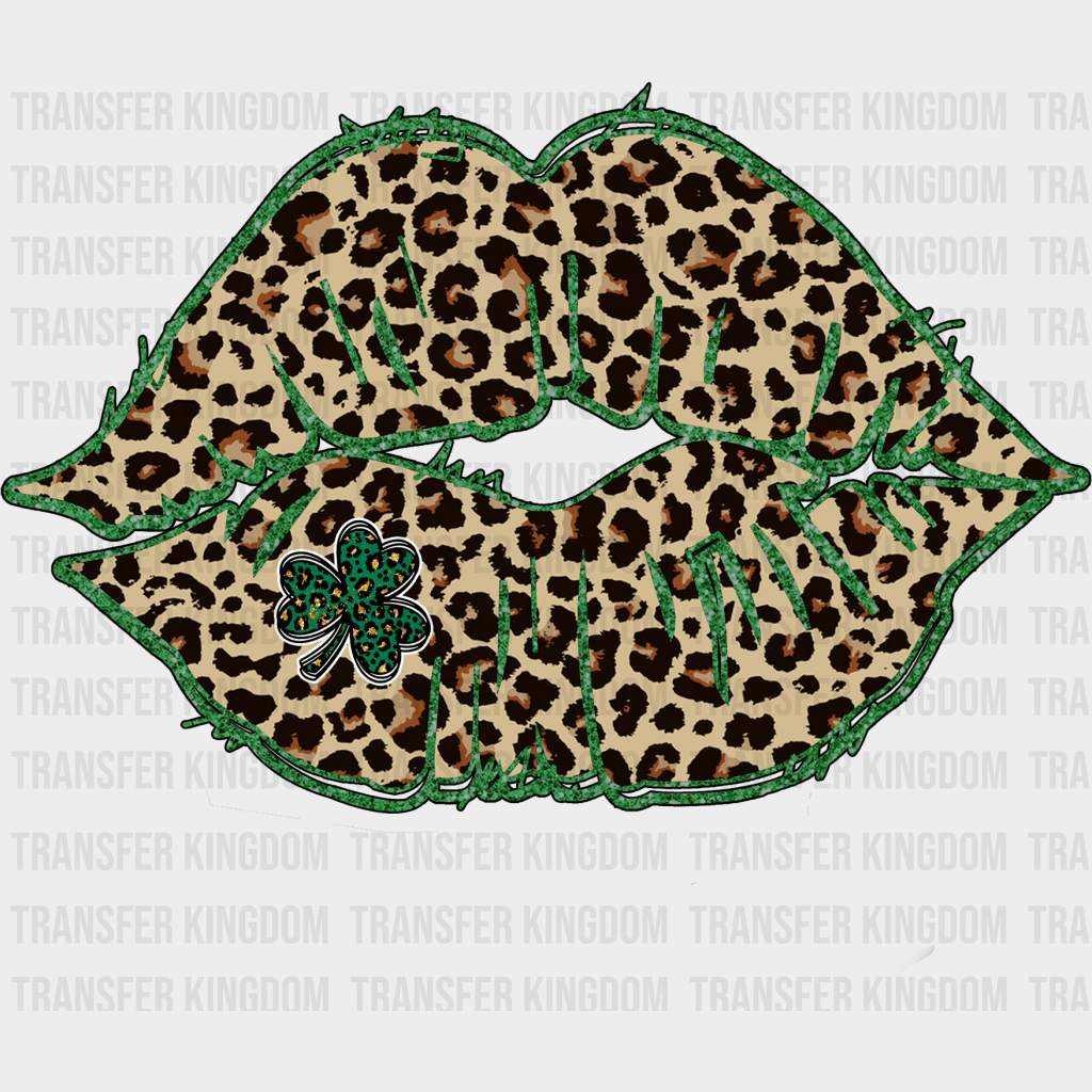 Lips St. Patrick's Day Design - DTF heat transfer - Transfer Kingdom