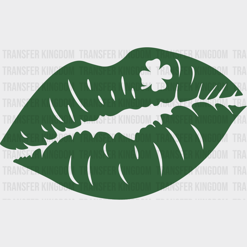 Lips St. Patrick's Day Design - DTF heat transfer - Transfer Kingdom