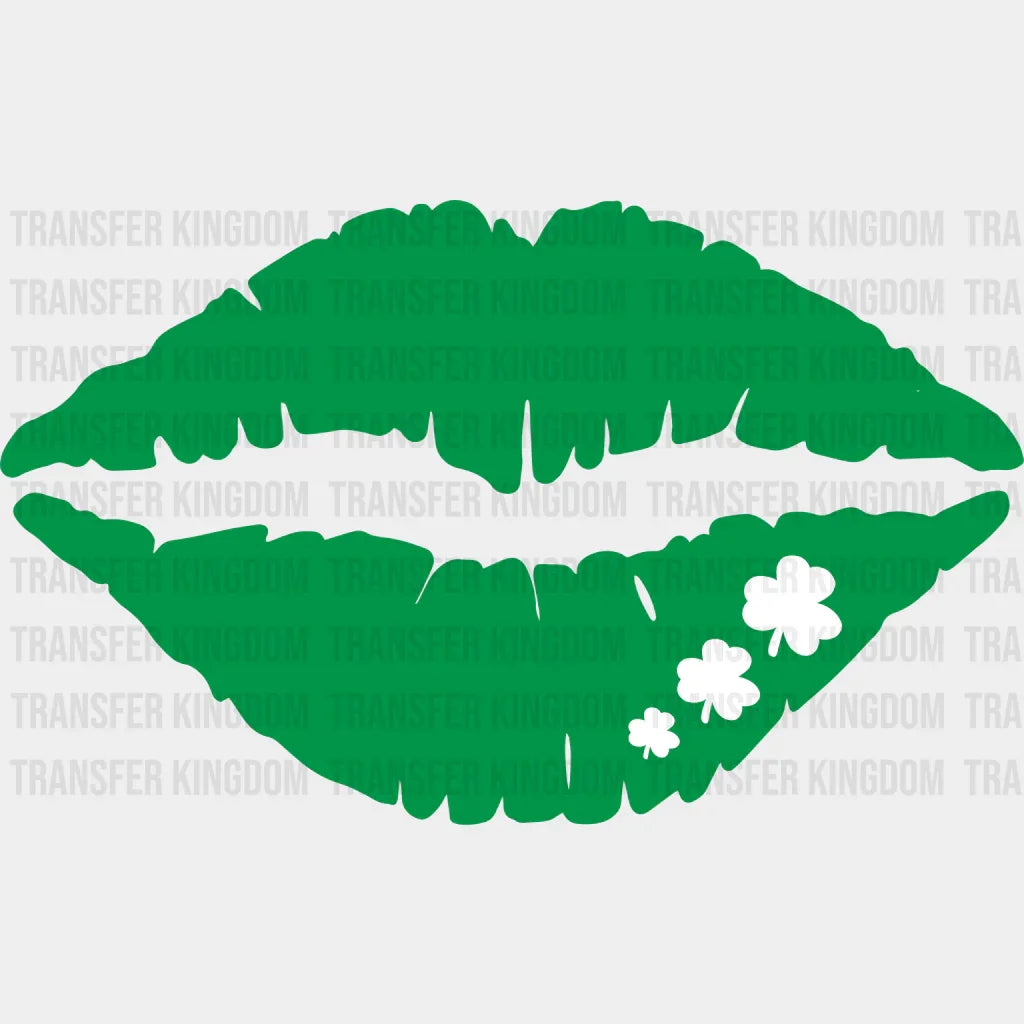 Lips St. Patrick's Day Design - DTF heat transfer - Transfer Kingdom