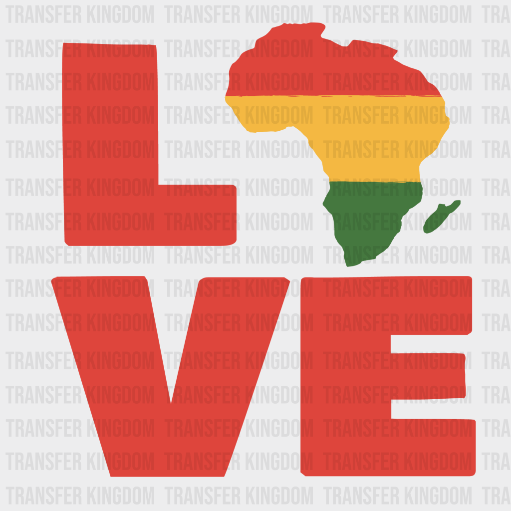 LOVE - BLM design DTF heat transfer - Transfer Kingdom