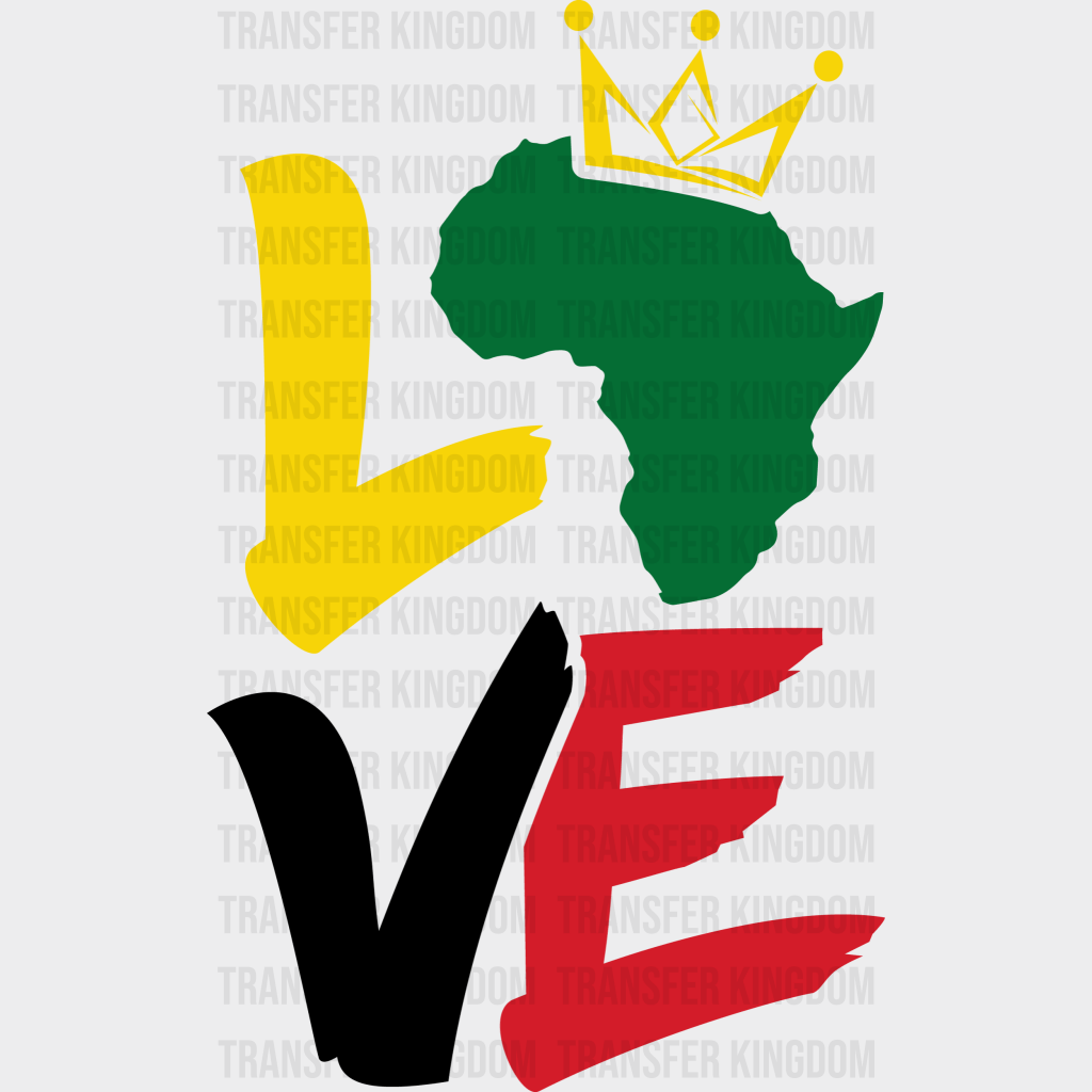 LOVE - BLM design DTF heat transfer - Transfer Kingdom