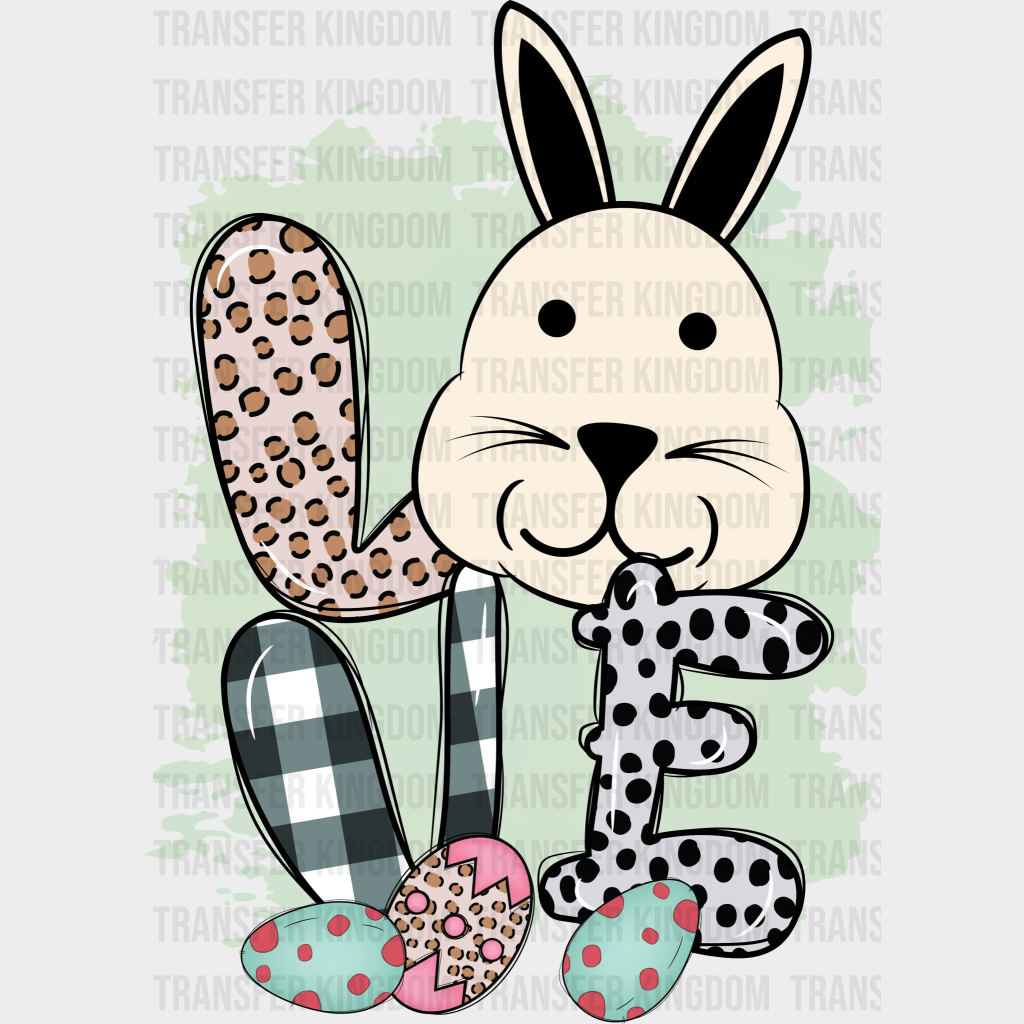 LOVE Easter Design - DTF heat transfer - Transfer Kingdom