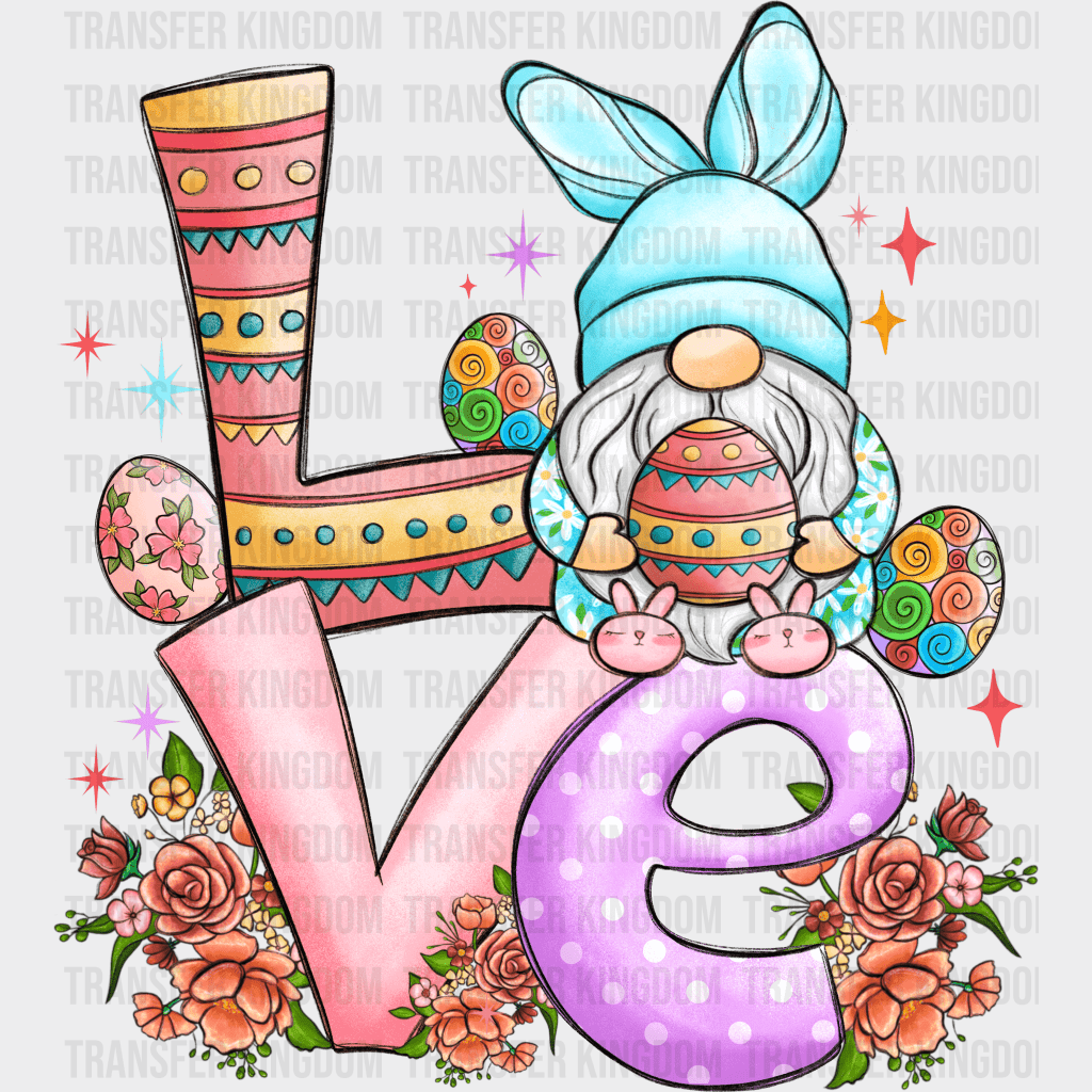 LOVE Easter Design - DTF heat transfer - Transfer Kingdom
