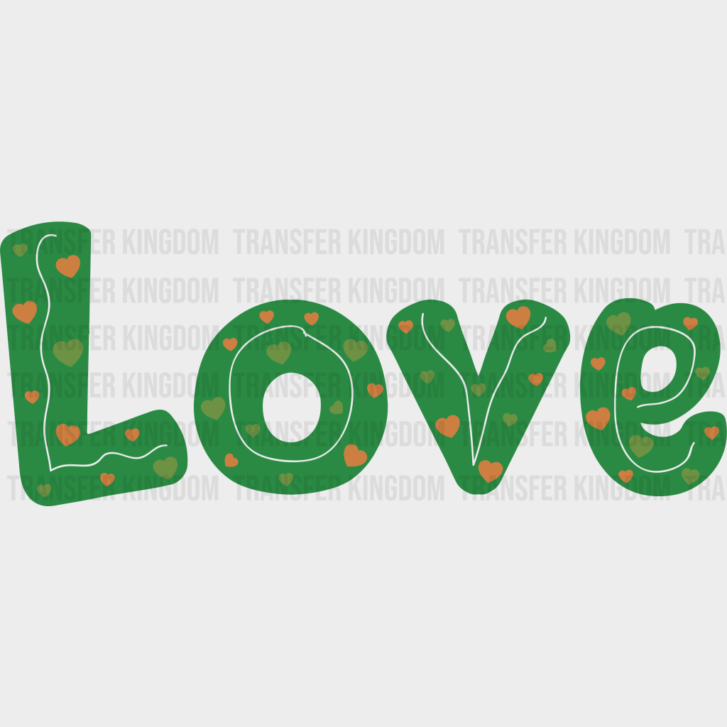 Love St. Patrick's Day Design - DTF heat transfer - Transfer Kingdom