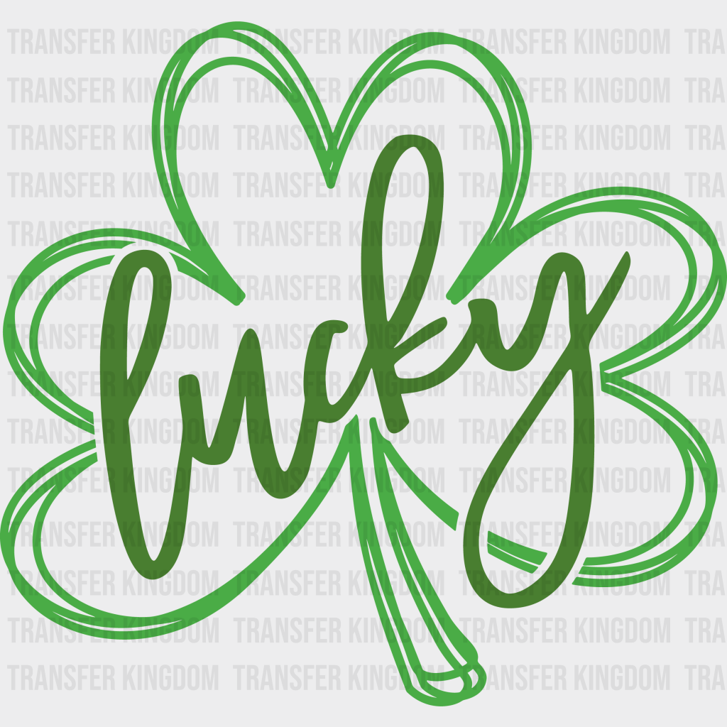 Lucky Clover St. Patrick's Day Design - DTF heat transfer - Transfer Kingdom