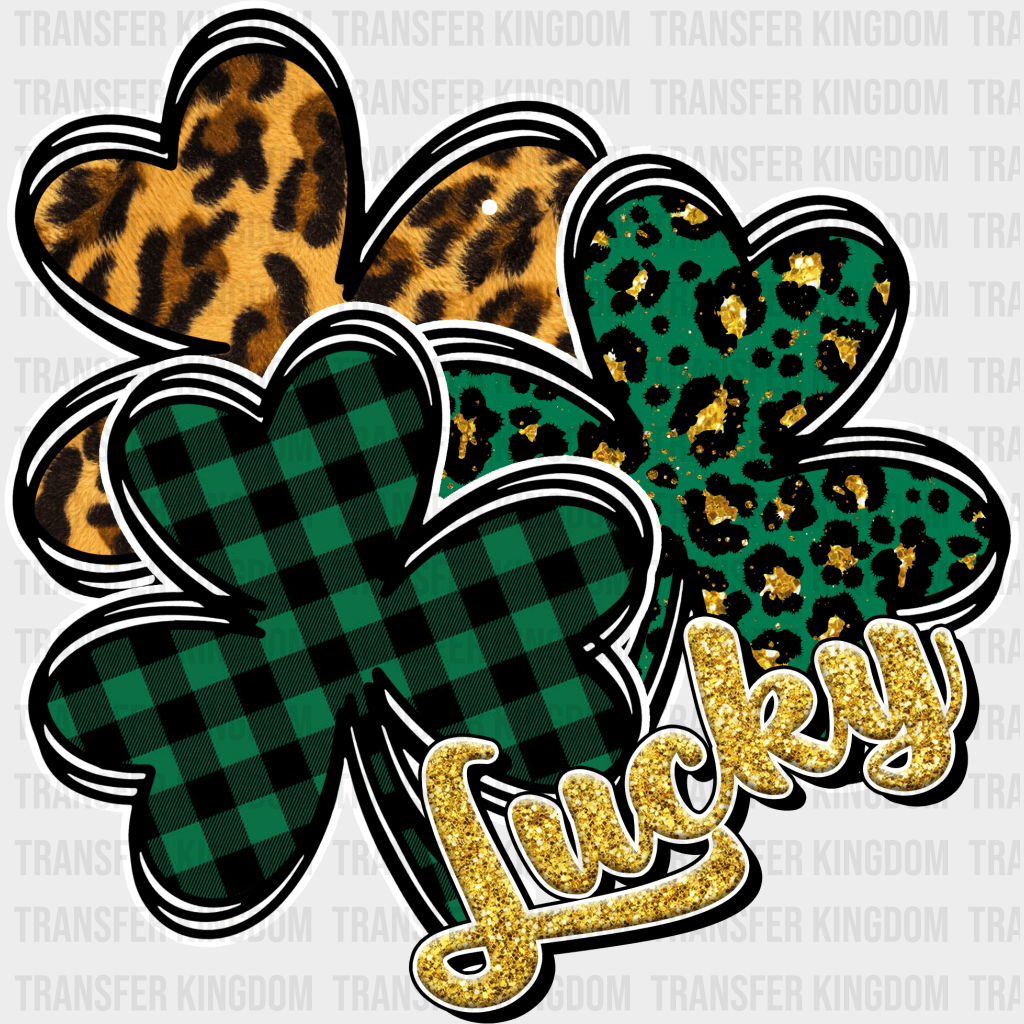 Lucky Clovers St. Patrick's Day Design - DTF heat transfer - Transfer Kingdom