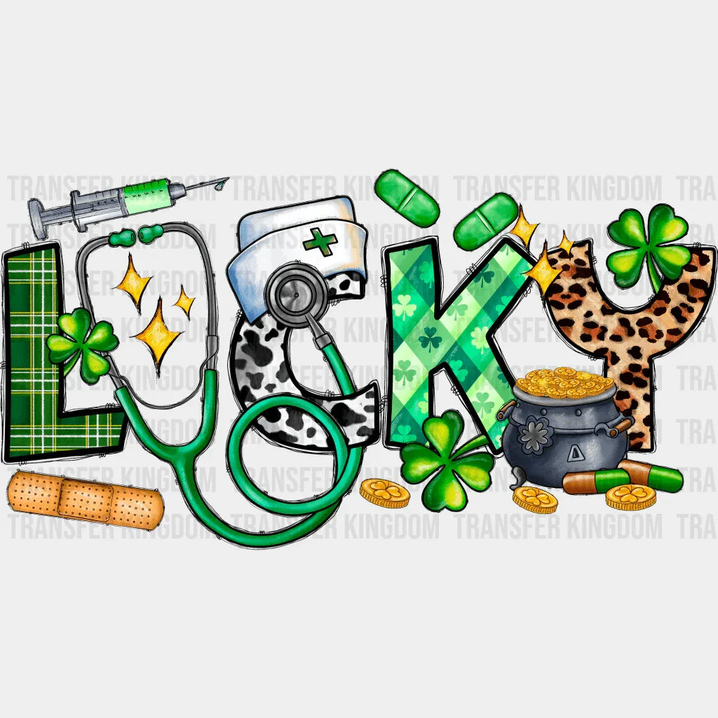 Lucky St. Patrick's Day Design - DTF heat transfer - Transfer Kingdom