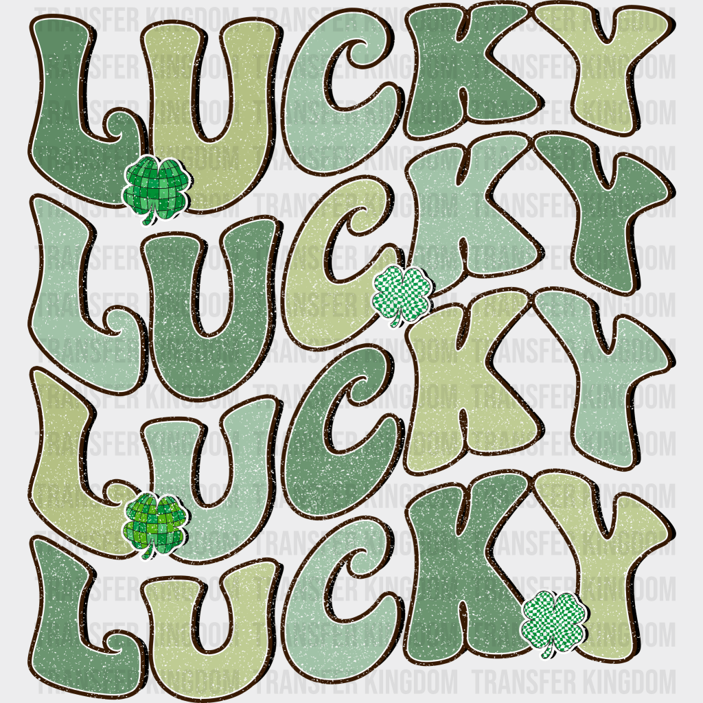 Lucky St. Patrick's Day Design - DTF heat transfer - Transfer Kingdom