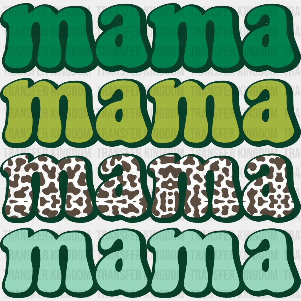 Mama Mama St. Patrick's Day Design - DTF heat transfer - Transfer Kingdom