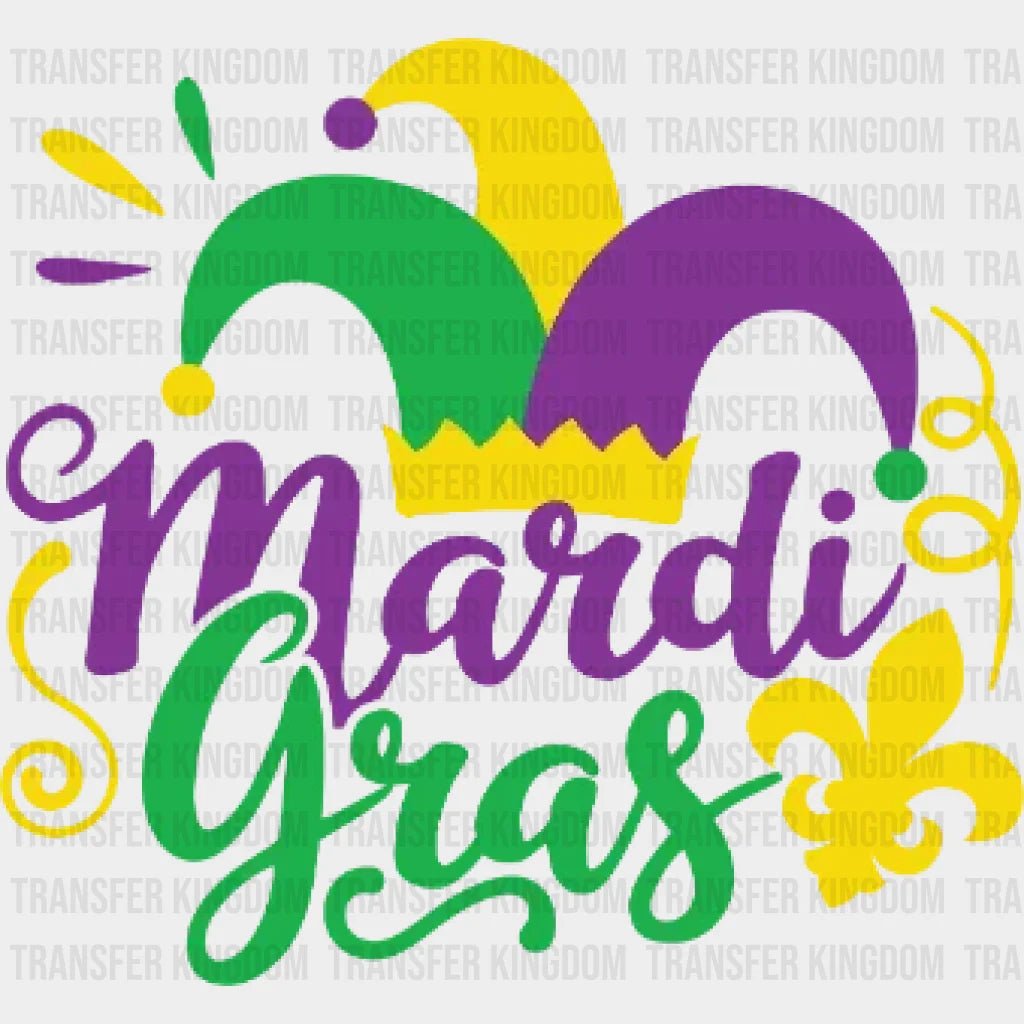 Mardi Gras Design- Dtf Heat Transfer