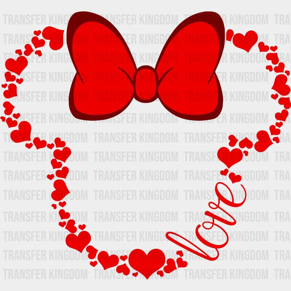 Mickey And Minnie Love Valentines Day Design - Dtf Heat Transfer