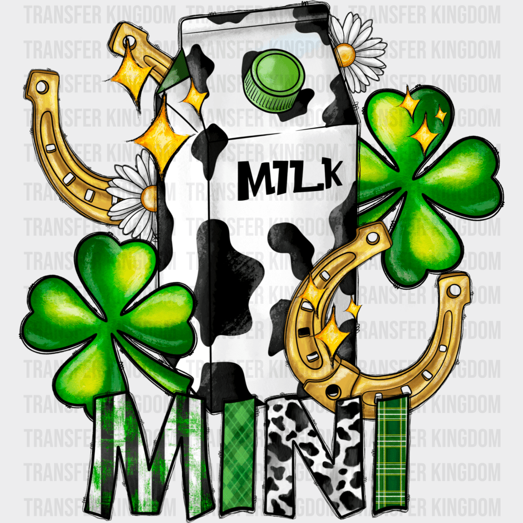 Milk Mini St. Patrick's Day Design - DTF heat transfer - Transfer Kingdom