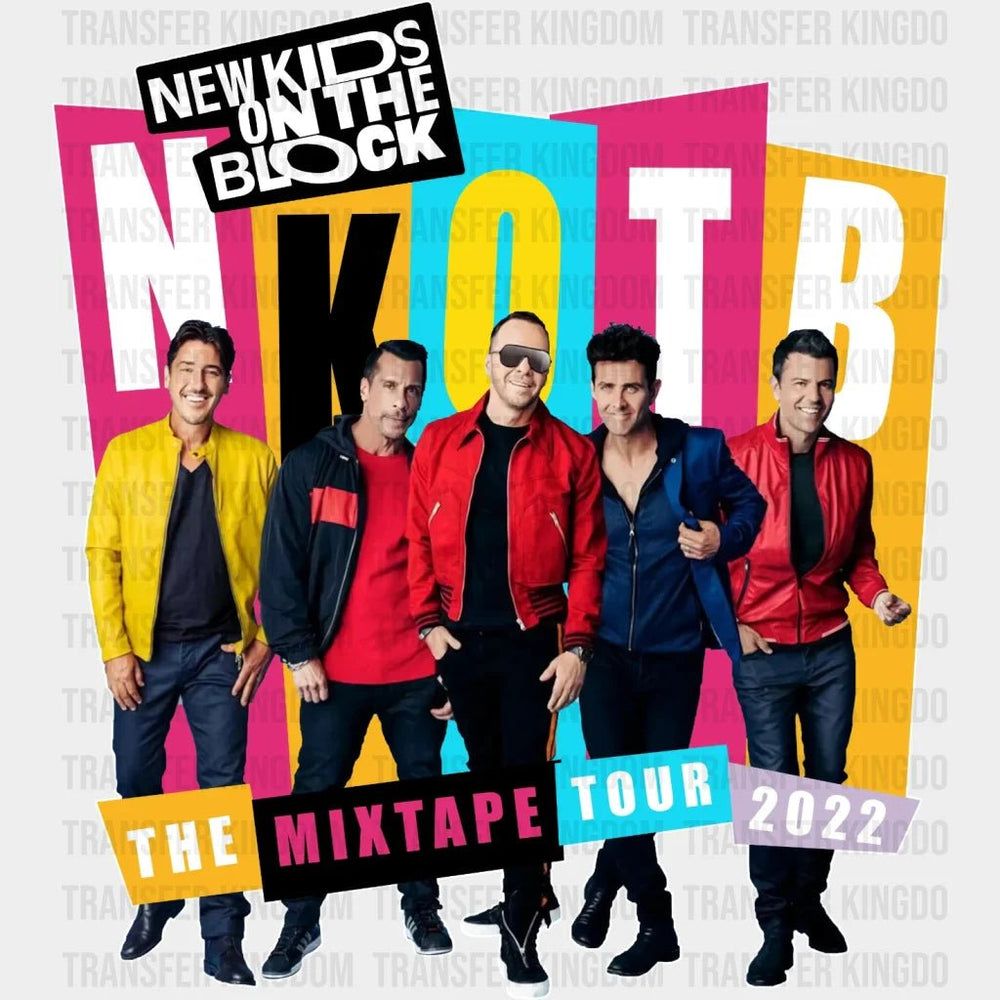 New Kids On The Block Mix Tape Tour 2022 Design - Dtf Heat Transfer