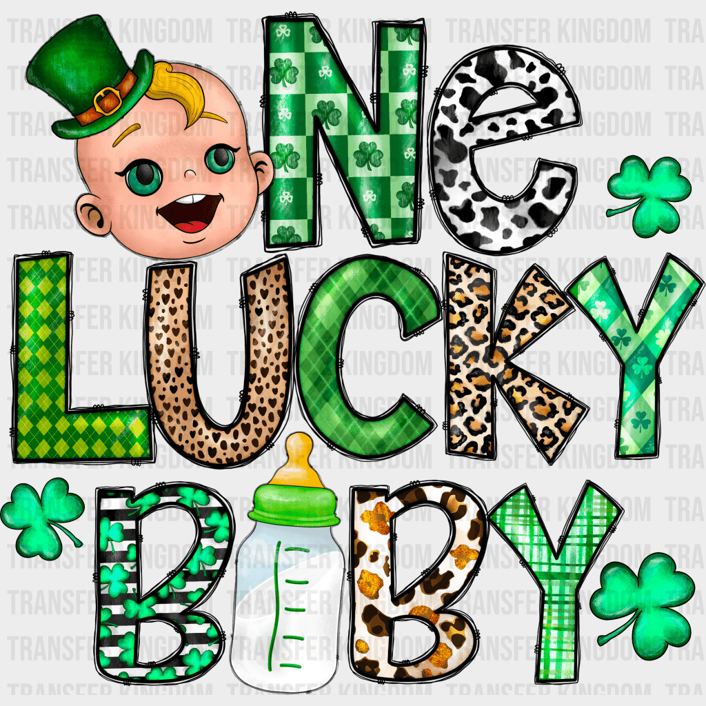 One Lucky Baby St. Patrick's Day Design - DTF heat transfer - Transfer Kingdom