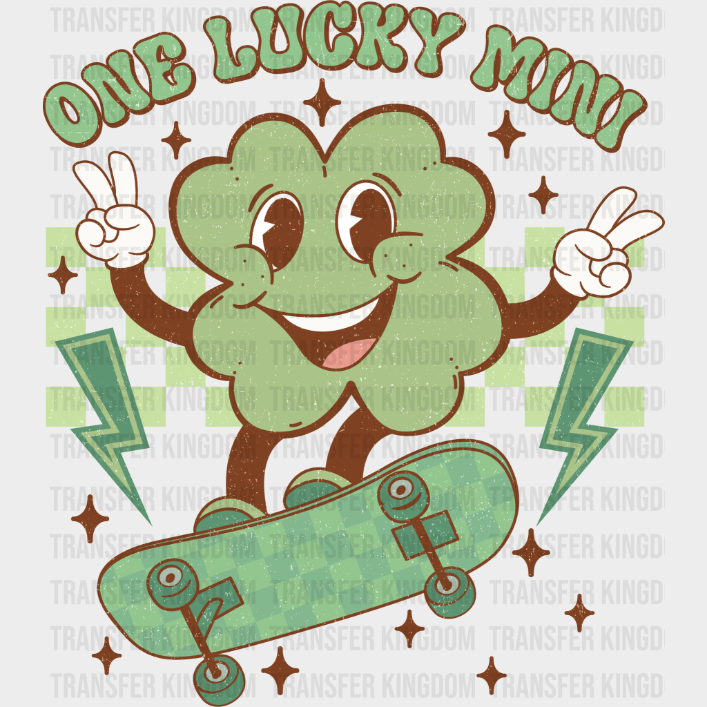One Lucky Mini St. Patrick's Day Design - DTF heat transfer - Transfer Kingdom