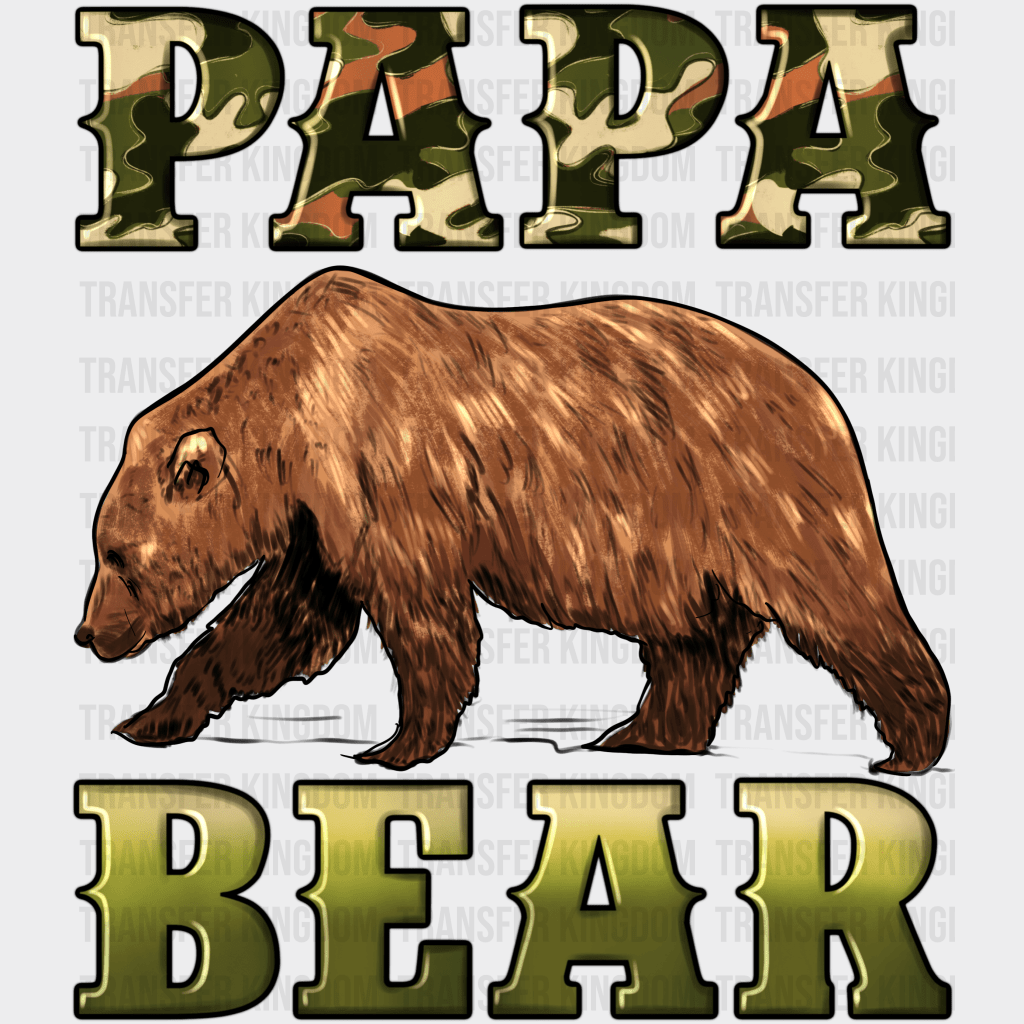Papa Bear Design - DTF heat transfer - Transfer Kingdom