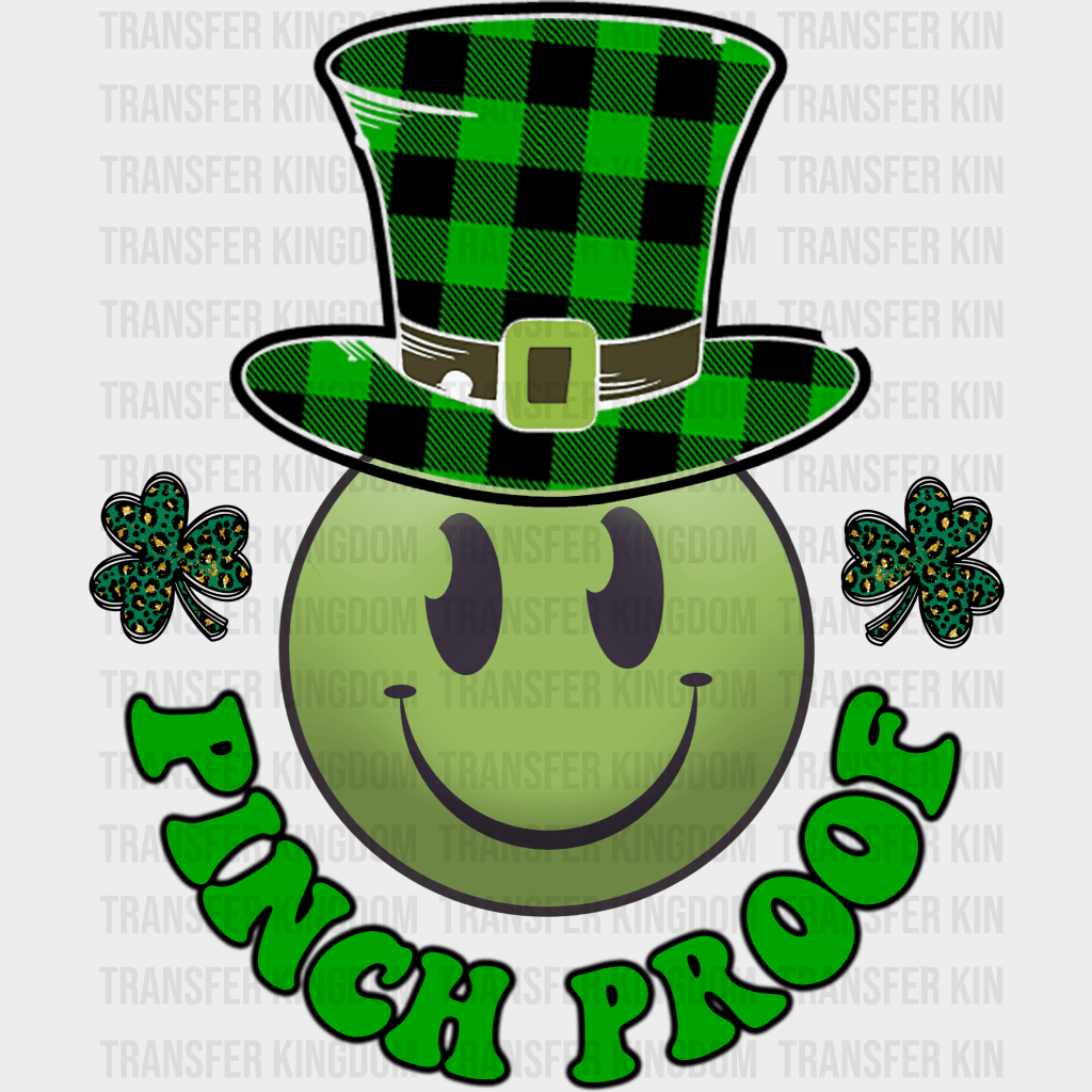 Pinch Proof Smiley St. Patrick's Day Design - DTF heat transfer - Transfer Kingdom