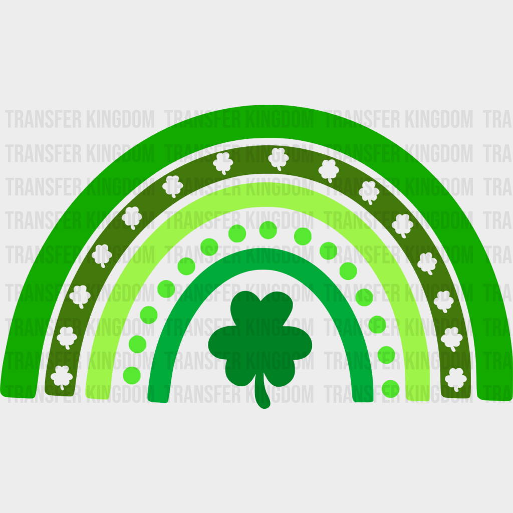 Rainbow St. Patrick's Day Design - DTF heat transfer - Transfer Kingdom