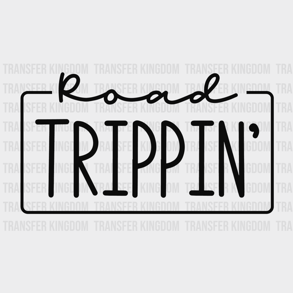 Road Trippin - Family Vacation Design Dtf Heat Transfer Unisex S & M ( 10 ) / Dark Color See Imaging